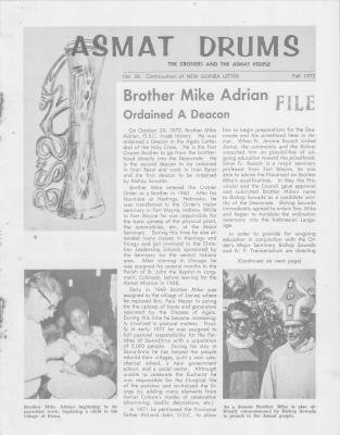 Asmat Drums, No. 26, Fall 1972