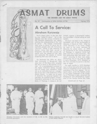 Asmat Drums, No. 29, Spring 1974